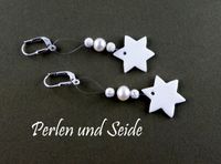 Ohrschmuck Silber Porzellan